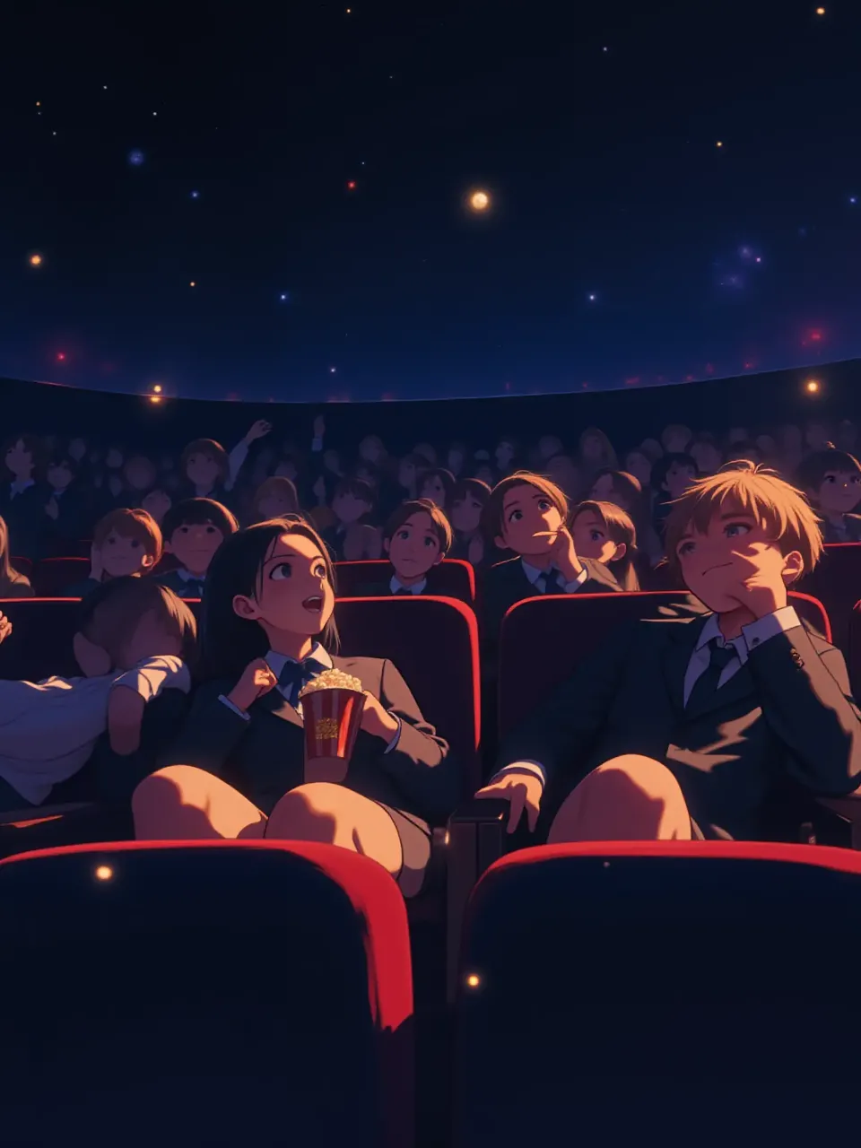 映画館にて…