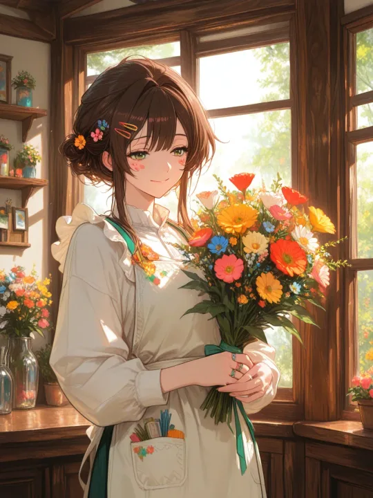Artwork "花束をつくる、瞬間" made with SUPPART