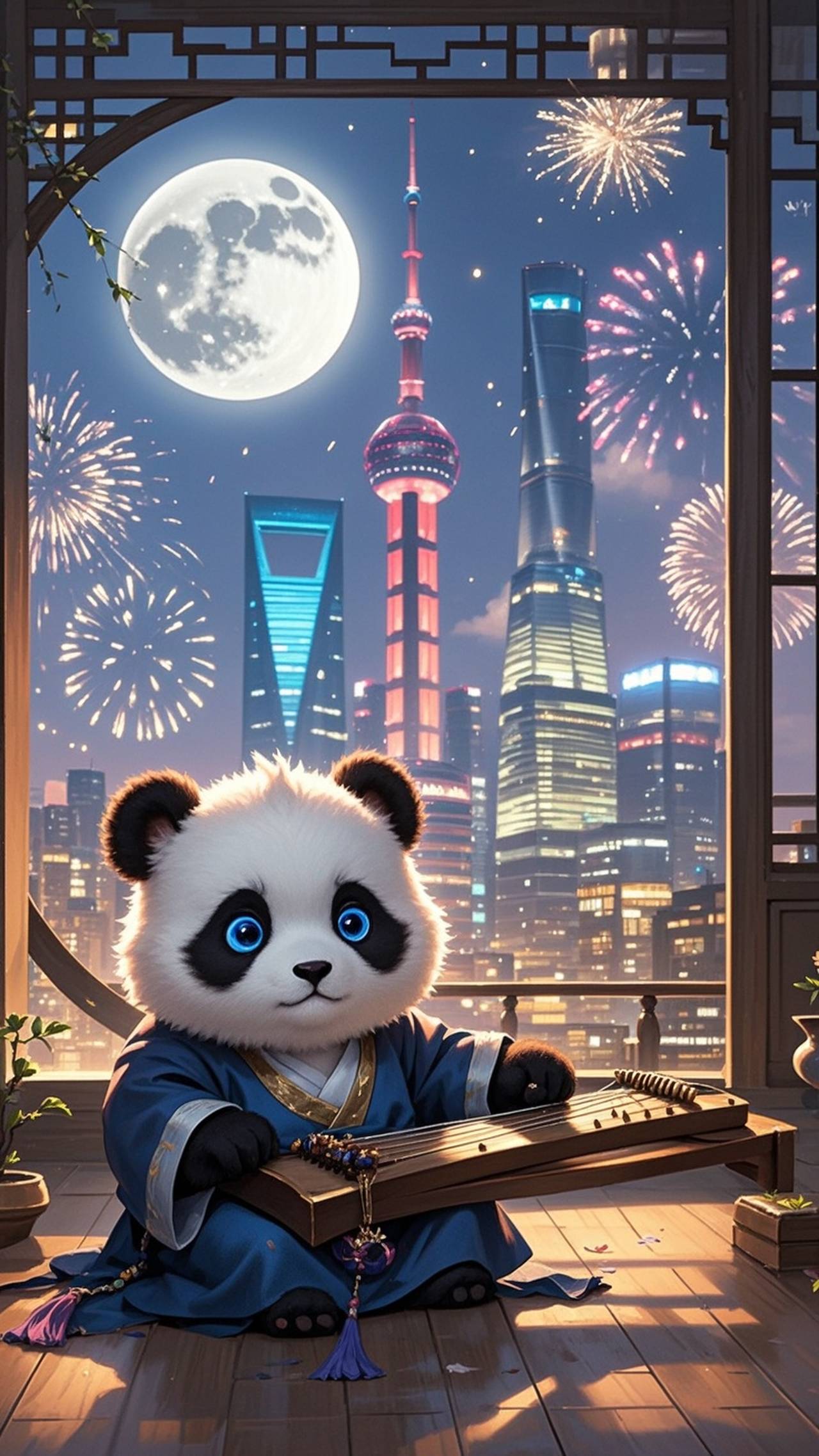 panda in shanghai — liceさんのAIイラスト