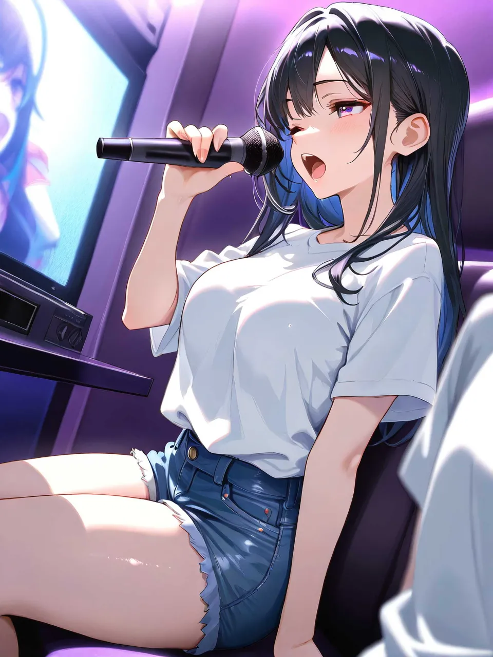 練習あるのみ独りカラオケ — NsideさんのAIイラスト