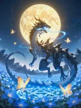 魔女の召喚獣(ドラゴン3枚) — 召喚イラストのAIイラスト|SUPPART