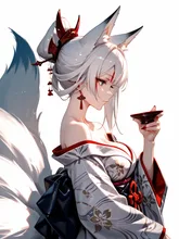 妖狐の花魁 — LuceさんのAIイラスト