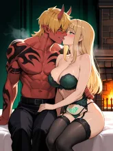 接吻 悪魔との契約 — タツトシさんのAIイラスト