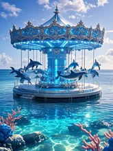 イルカのメリーゴーランド