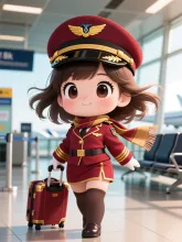 女性パイロット·大空を制す、凛々しい翼 の投稿作品