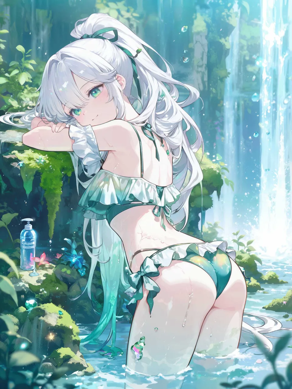 滝壺の花2