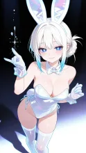 white brilliant bunny — Bunny Girl Art AI art on SUPPART