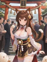 おむすび巫女 — オグモソさんのAIイラスト