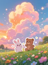 夕焼けと入道雲·初夏チャレンジ の投稿作品