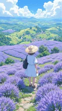 画像生成チャレンジ·ラベンダー畑 の投稿作品