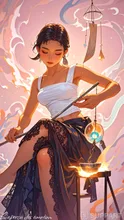 An ensemble of flames and colors
