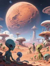 火星に宇宙人
