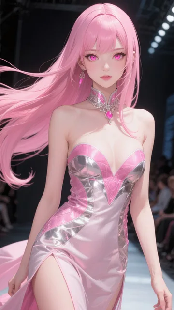 ピンク髪娘💕モデル❤️