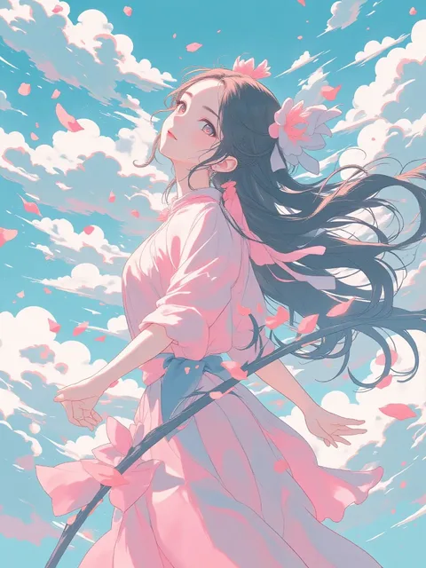 平面アニメ - 画像生成チャレンジ / さきさき