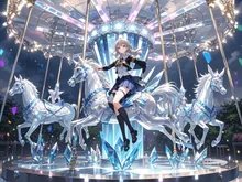 画像生成チャレンジ·遊園地メリーゴーランド の投稿作品