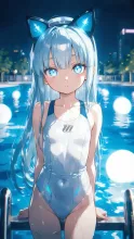 メカ競泳水着さん — 水着・ビキニのAIイラスト|SUPPART