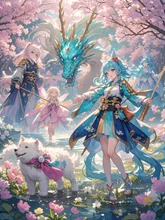 春の和風ファンタジー祭り — ファンタジーアートのAIイラスト|SUPPART