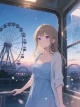 観覧車、陽子。