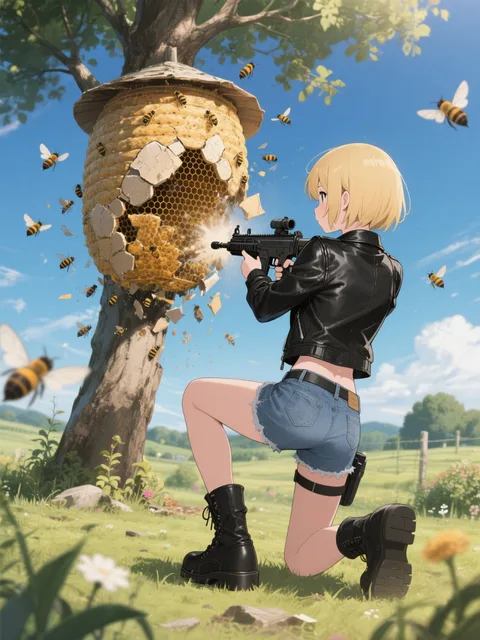 蜂の巣を蜂の巣に。, 高精度アニメ - 画像生成チャレンジ