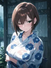 「ひどい雨……」