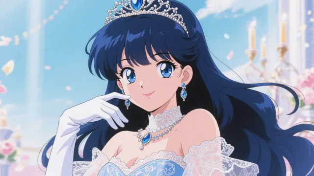 anime girl90s anime - パーティードレス