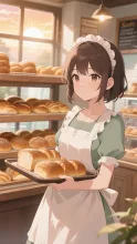 朝焼けのパン屋さん
