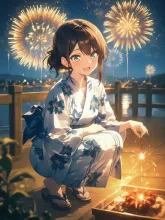 線香花火の夜·チャレンジ の投稿作品
