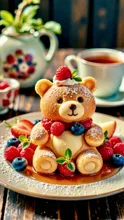 冬のクマさんパンケーキ