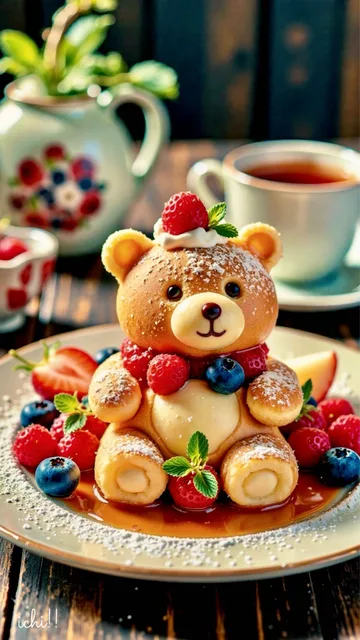 冬のクマさんパンケーキ