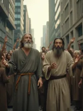God sends His Two Witnesses — Harlan1965さんのAIイラスト