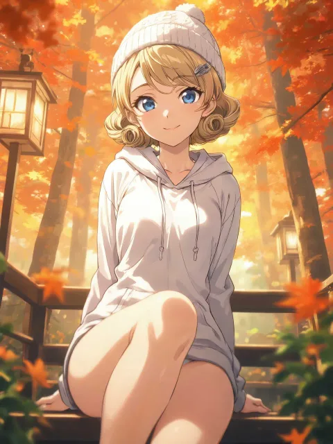 anime style、cel shading - ランタンに火を入れる