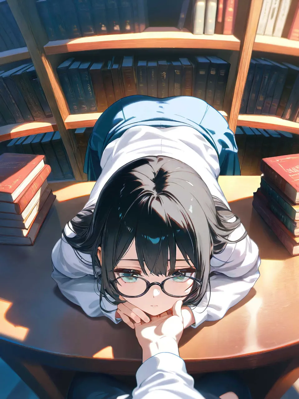 古本屋の少女…何してるの!?