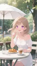 週末のブランチ、陽子。