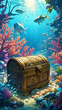 珊瑚礁に沈んだ海賊の宝箱🎁中にはどんなお宝が…