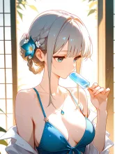 ブルーとアイスキャンディー