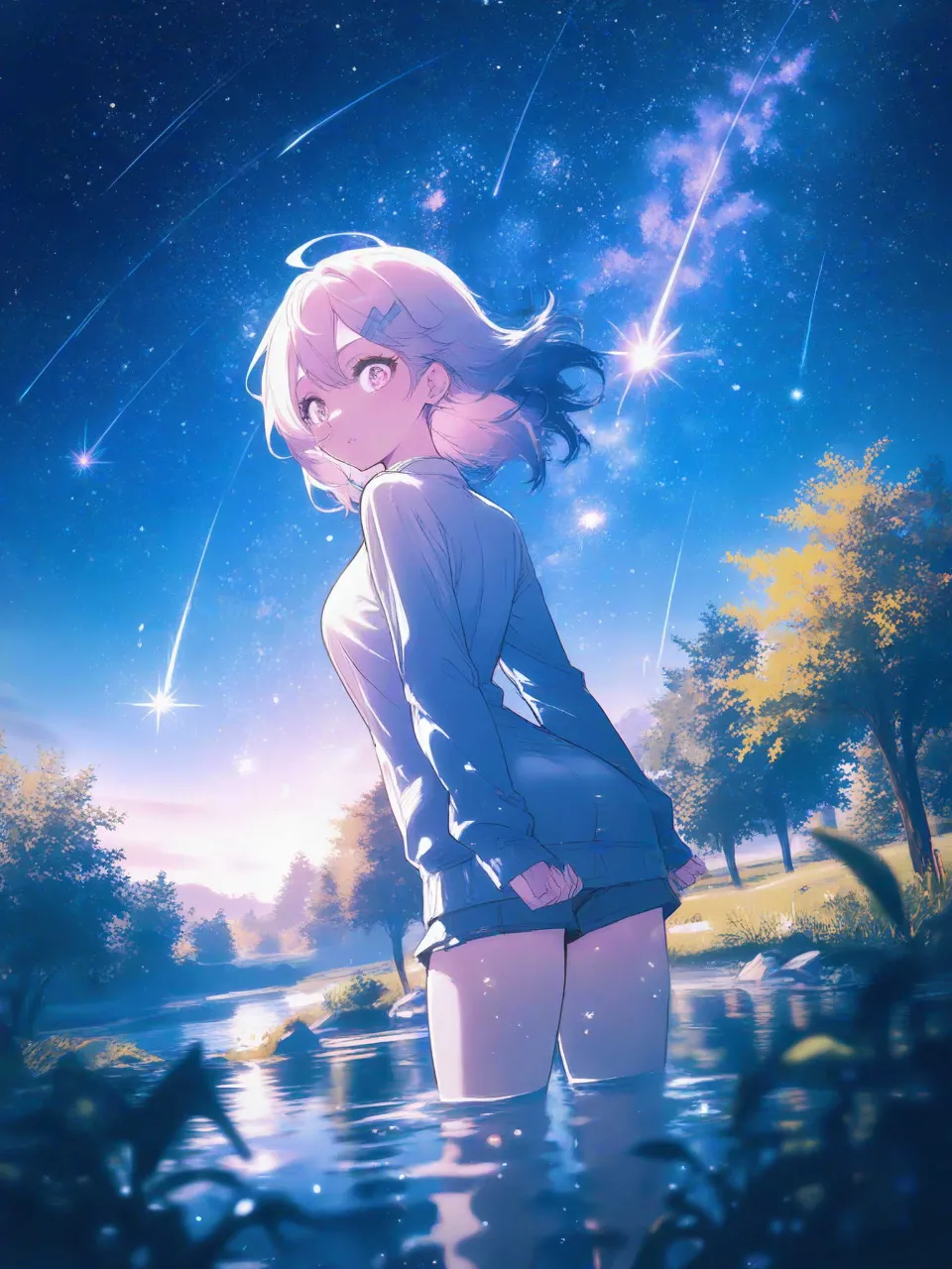 星空の少女 — 自己満工房さんのAIイラスト