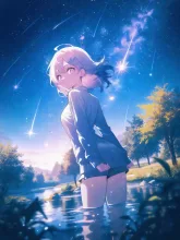 星空の少女 — 自己満工房さんのAIイラスト