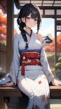 E　ふわり、単衣の肩