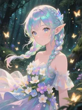 カラフルヘアガール·チャレンジ の投稿作品