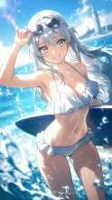 サーファー·波に乗る夏の輝き の投稿作品