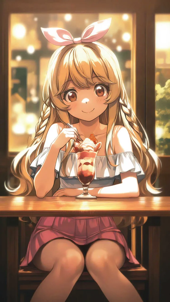 三つ編み黄色ちゃん — フジなすさんのAIイラスト