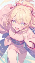 福女に向かって