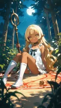 ダークエルフさん白いワンピバージョン