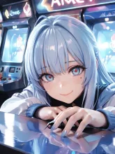 一緒にゲーセンに来たよ〜！ — オッドアイイラストのAIイラスト｜SUPPART