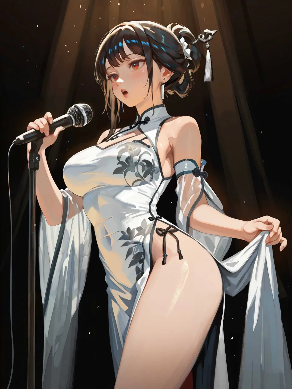 シャンソンの歌姫 — 妖怪ダルダラさんのAIイラスト