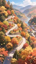 紅葉の旅路