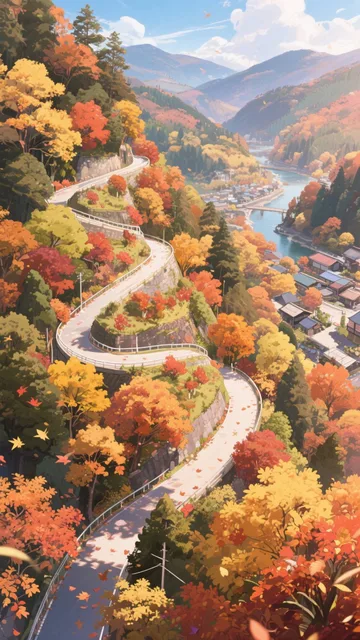 紅葉の旅路