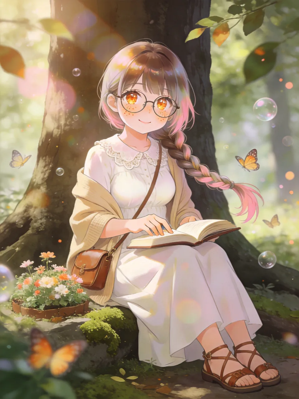 三つ編みの菜摘。