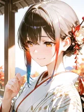 秋晴れの晴れ着