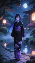 行灯に揺れる輪郭